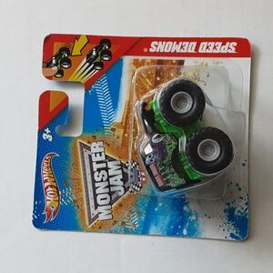 Monster Jam Speed Demons Hot Wheels (2007) Green & Black Grave Digger Mini New